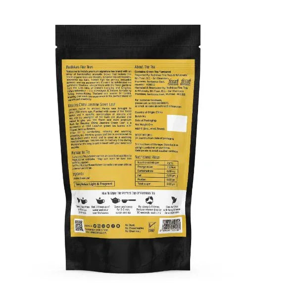 Beautea China Jasmine Leaf | Natural Teas | Cold & Hot Brew | Makes 25 Cups - Orgoshops