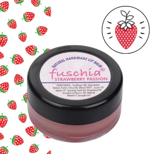 Fuschia Strawberry Passion Lip Balm - Orgoshops
