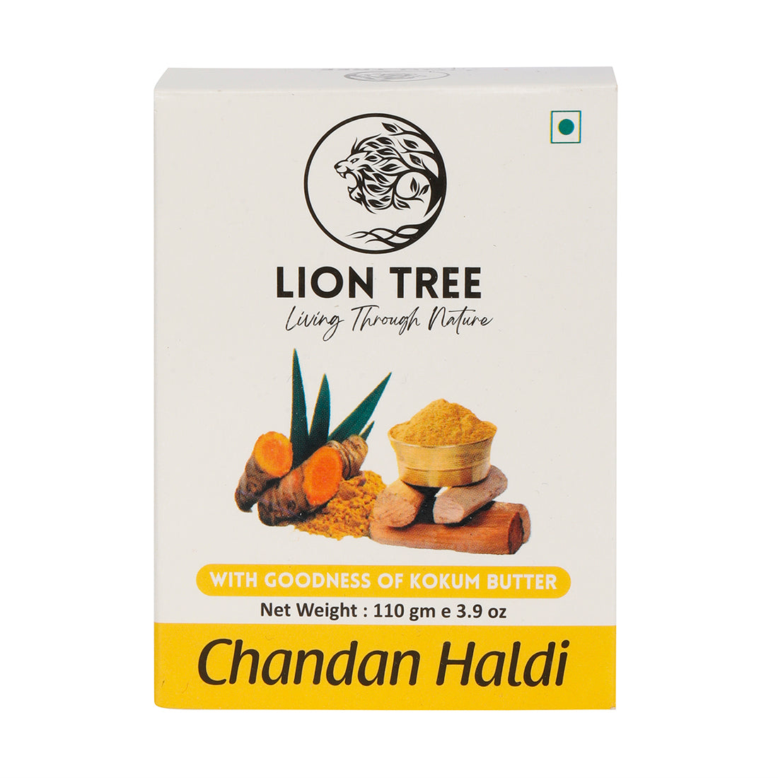 Lion Tree Handmade Chandan Haldi Soap With Goodness Of Kokum Butter 110gm