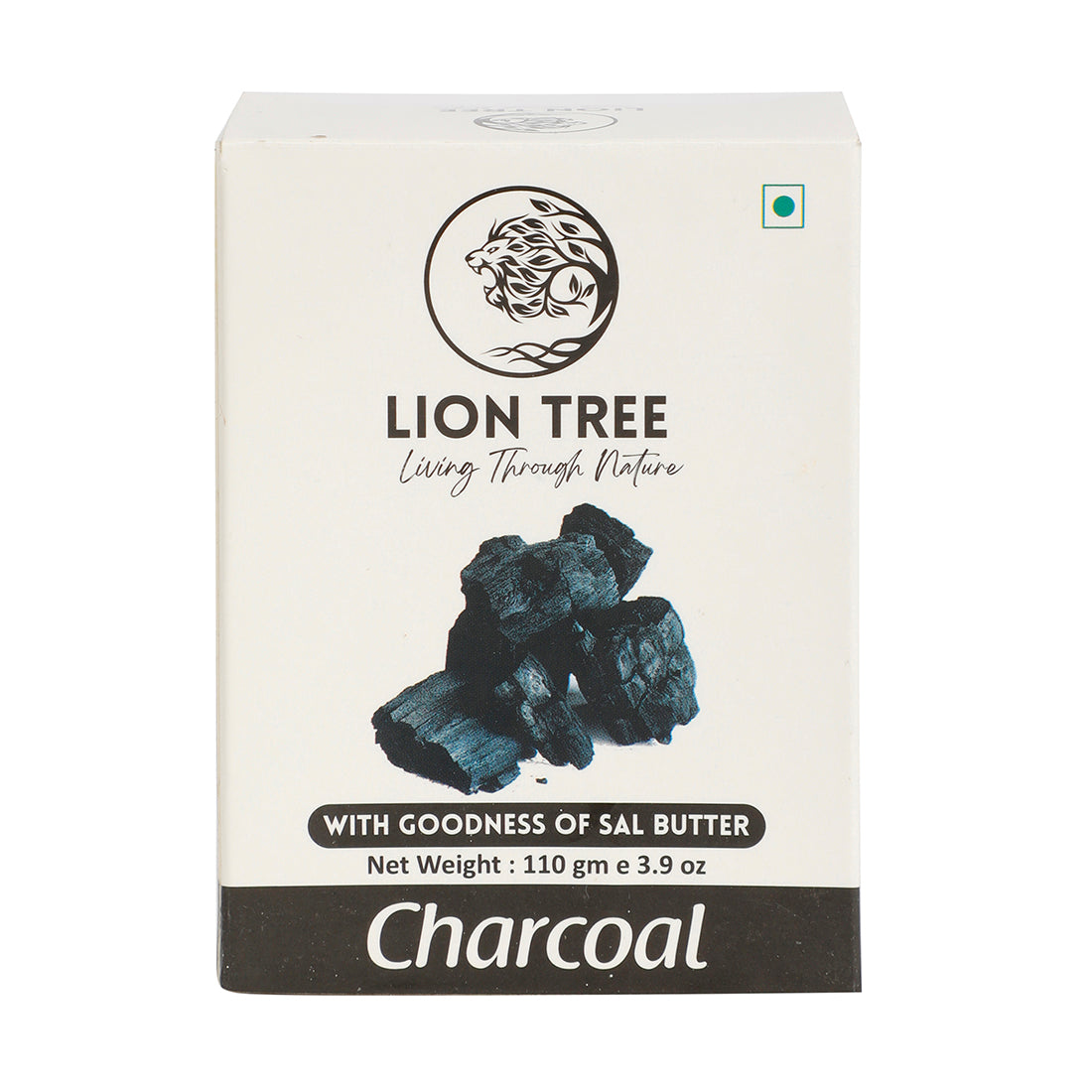 Lion Tree Handmade Charcoal Soap With Goodness Of Sal Butter 110gm