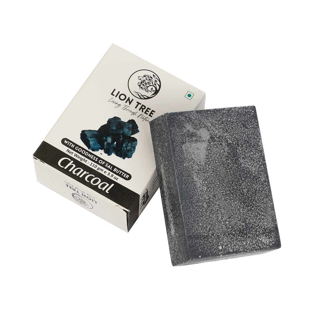 Lion Tree Handmade Charcoal Soap With Goodness Of Sal Butter 110gm