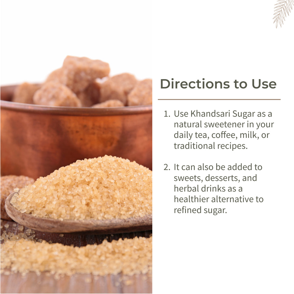 Ecotyl Khandsari Sugar | Unrefined Natural Sweetener | Rich in Minerals  - 1kg