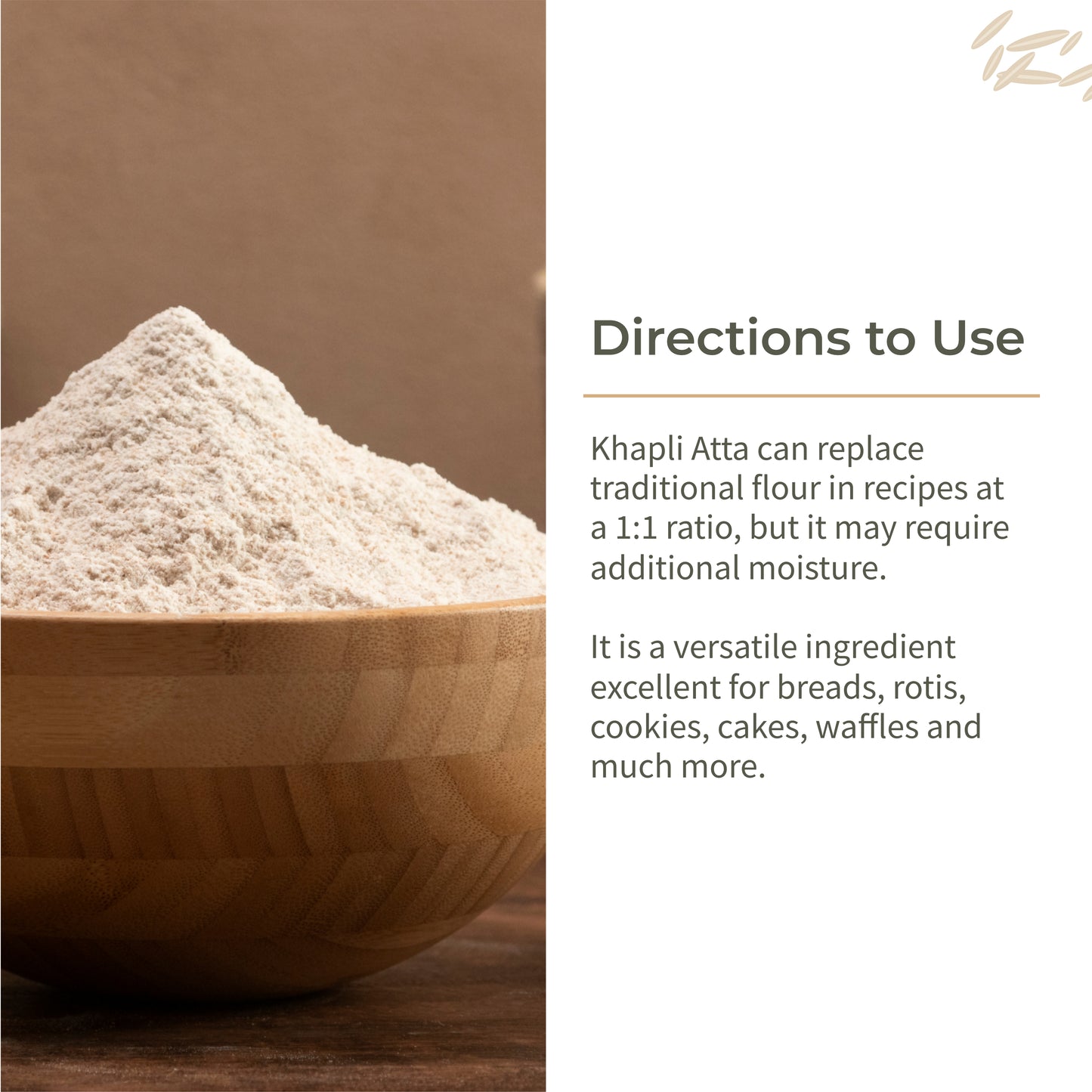 Ecotyl Khapli Atta | Emmer Wheat | Low Gluten  - 1kg