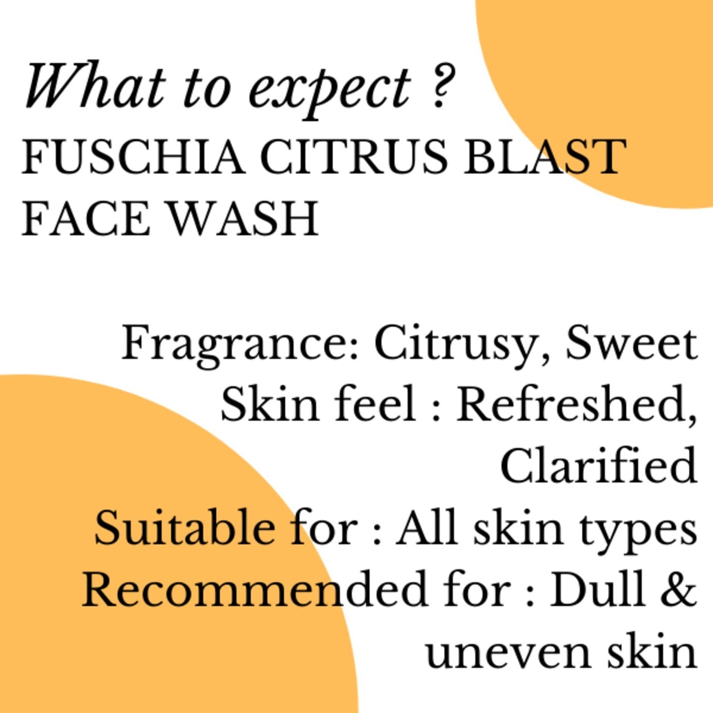 Fuschia Citrus Blast Orange Lemon Soap Free Body Wash - 50ml