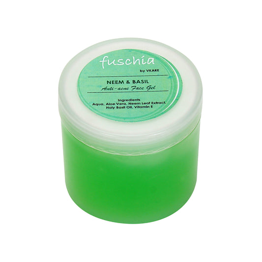 Fuschia Anti Acne Face Gel - Neem & Basil - 100g