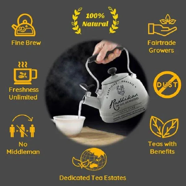 Radiance Lanka Peach Tea | Natural Teas | Cold & Hot Brew Makes 25 Cups - Orgoshops