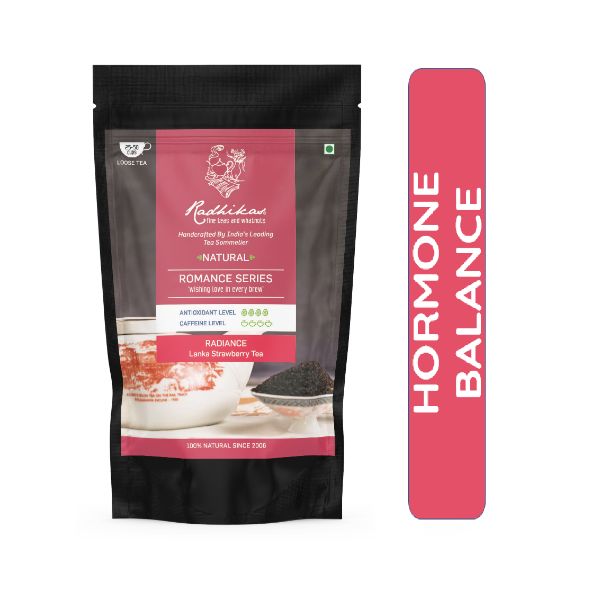 Radiance Lanka Strawberry Tea | Natural Teas | Cold & Hot Brew | Makes 25 Cups