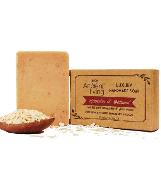 Lavender & Oatmeal Luxury Handmade Soap - 50 gm(pack of 2) - Orgoshops