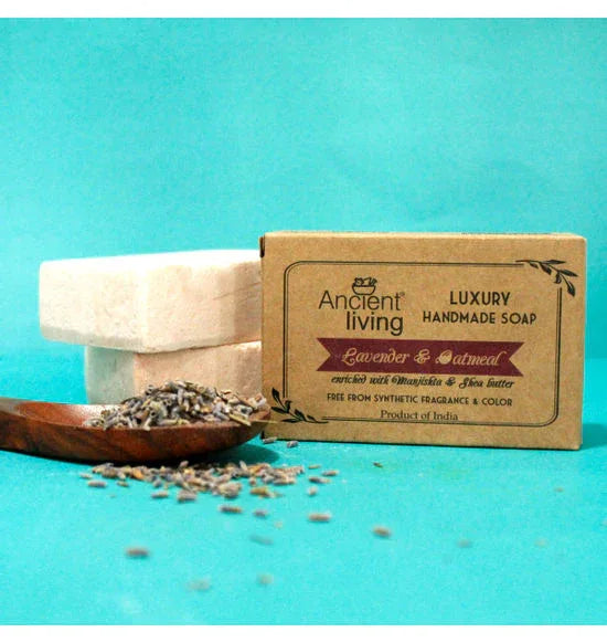 Lavender and Oatmeal Luxury Handmade Soap -100gm - Orgoshops