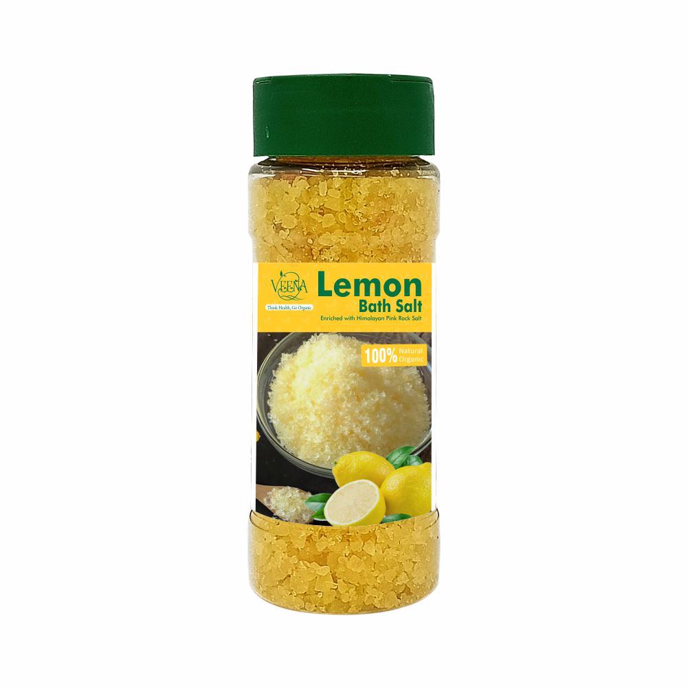 Veena Products Lemon Epson Bath Salt - 200g ( Pack of 2 )