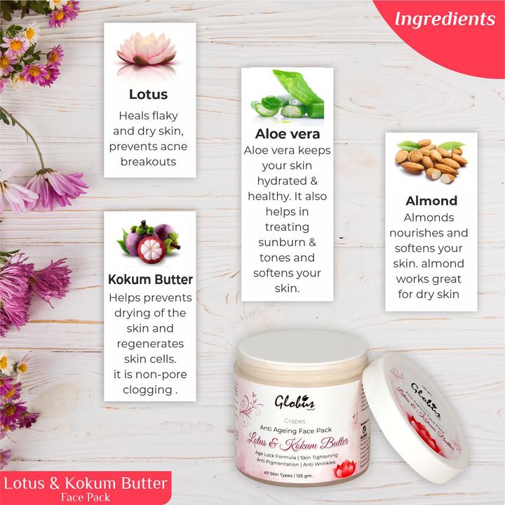 Lotus Kokum Butter Anti Aging Face Pack 125gms