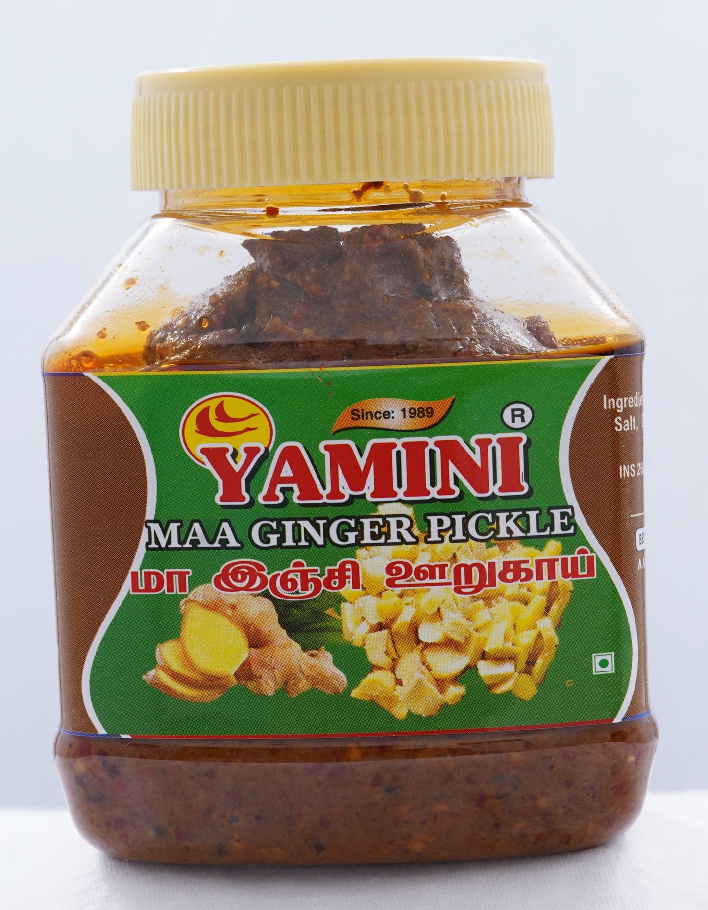 Yamini Foods Ginger Pickle / Maa Ginger Pickle / Orugai Combo Pack Each 500g