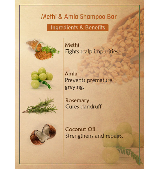 Ancient Living Methi and Amla Shampoo Bar