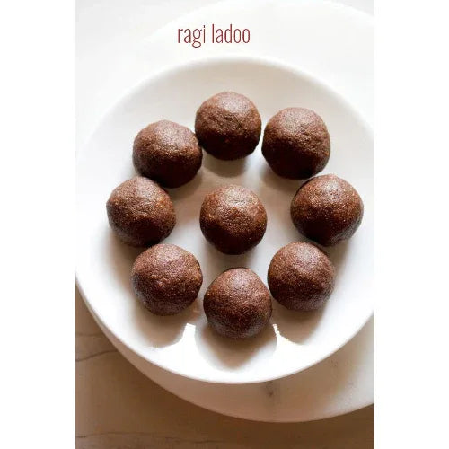 Araikkal Finger Millet Laddu - 12 Pcs (300 g, Pack of 2) - Orgoshops