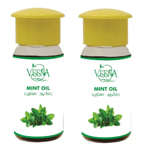 Veena Pepper Mint Oil - 15ml ( Pack of 2 ) - Orgoshops
