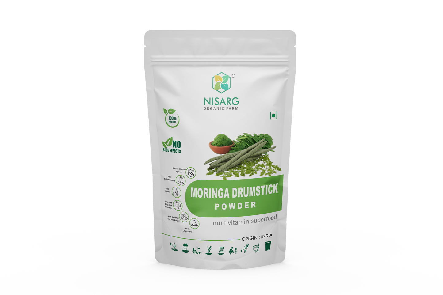 Nisarg Organic Moringa Drumstick Powder