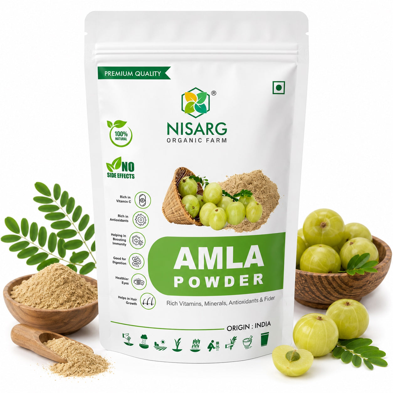 Nisarg Organic Farm Amla Powder