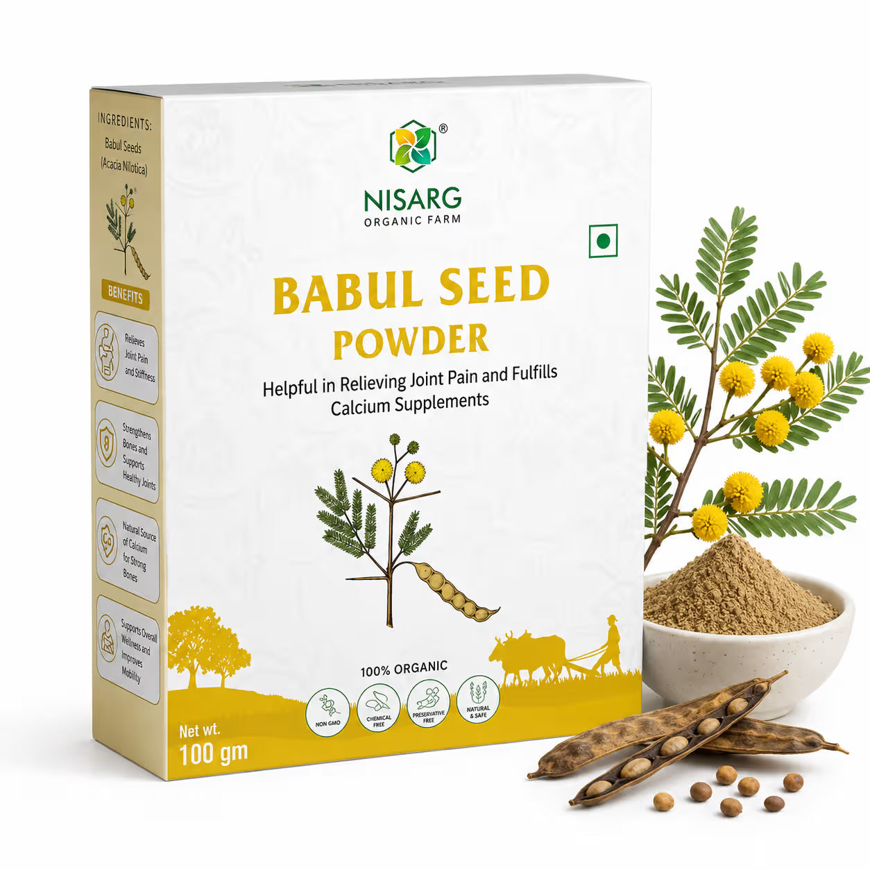Nisarg Organic Farm Babul Phali Powder