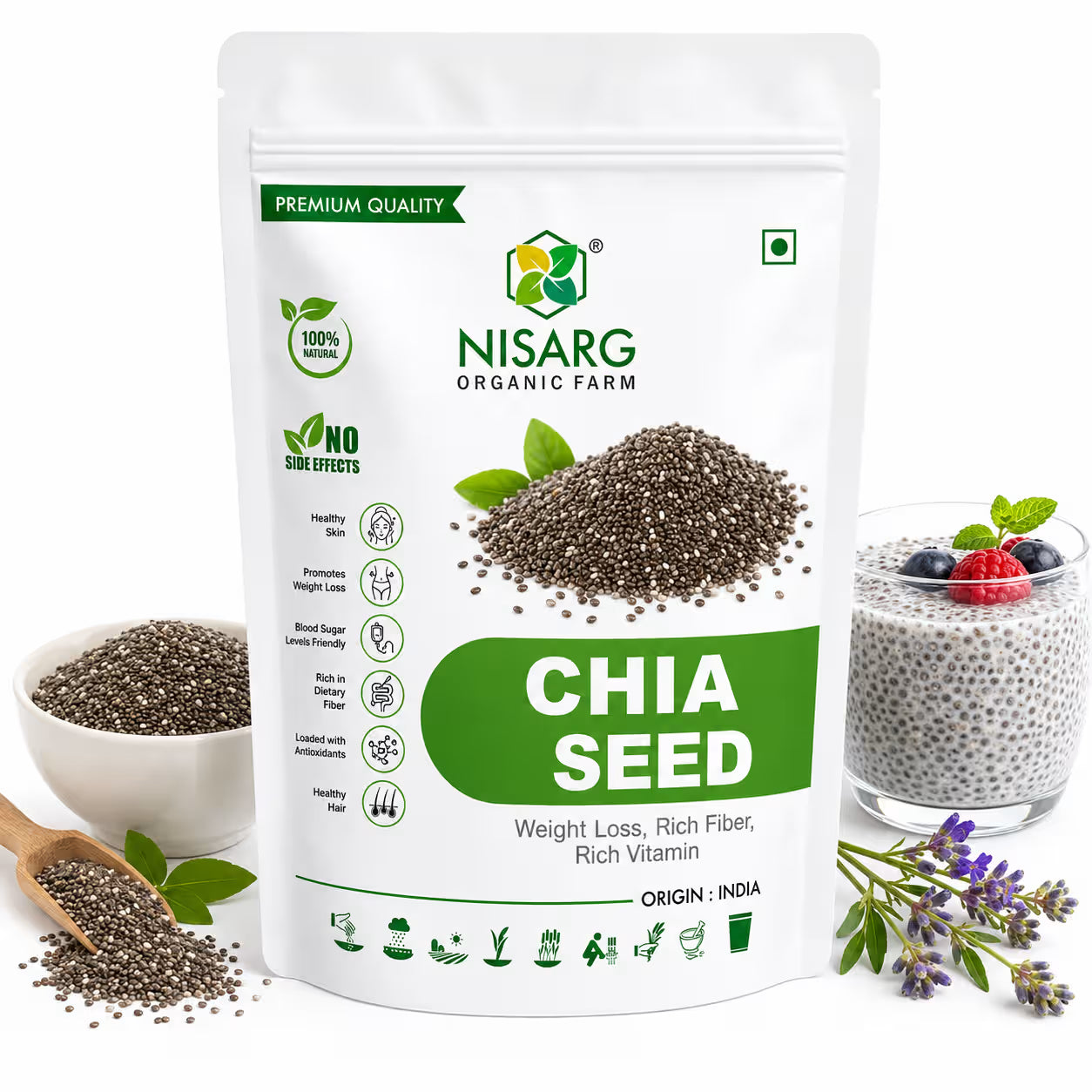 Nisarg Organic Farm Chia Seeds
