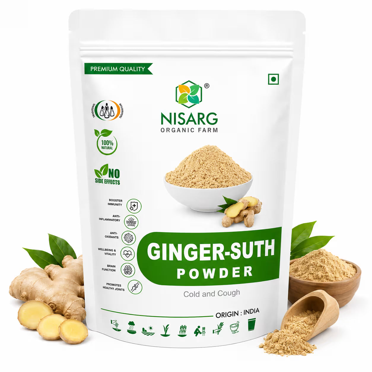 Nisarg Organic Farm Ginger Powder