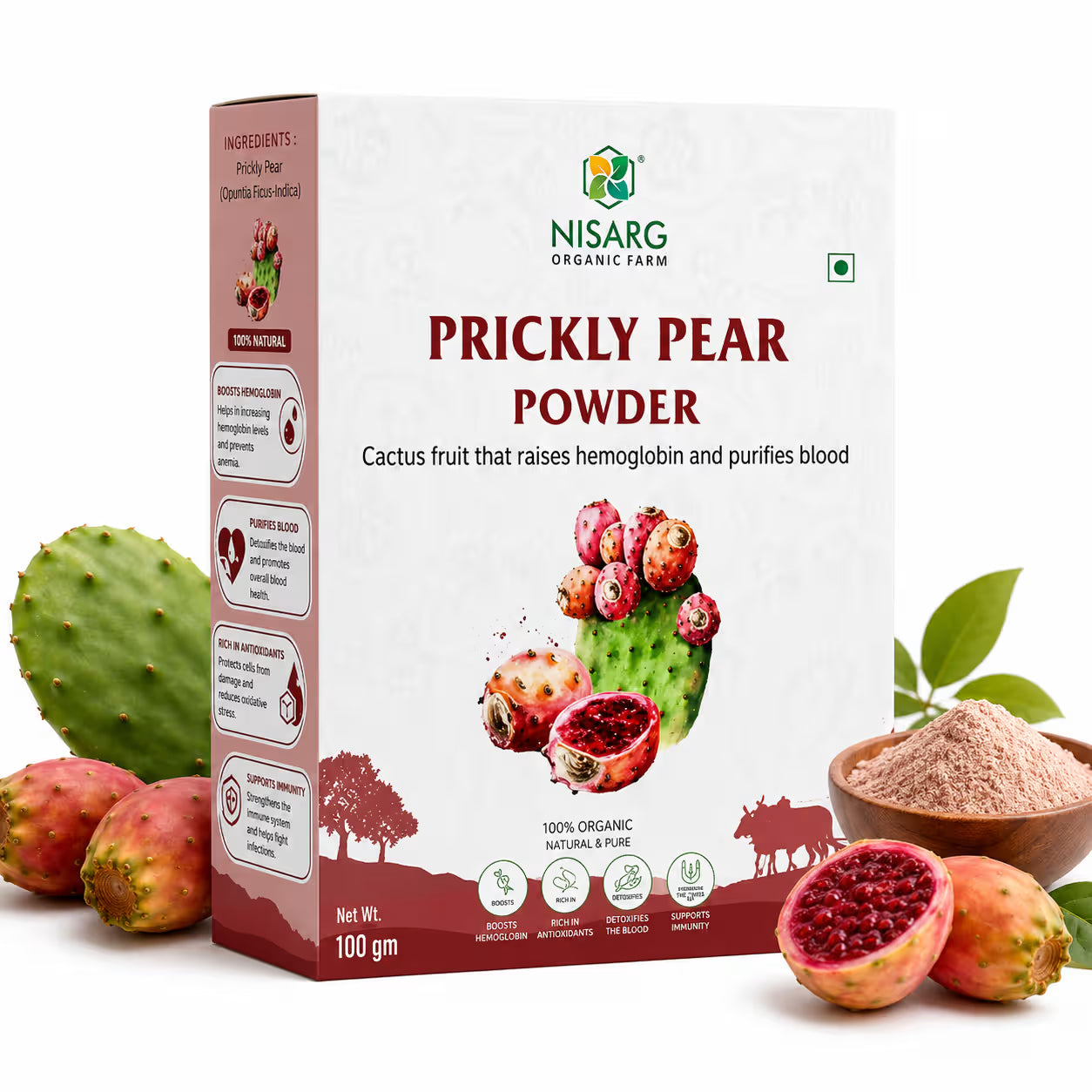 Nisarg Organic Farm Prickly Pear Powder
