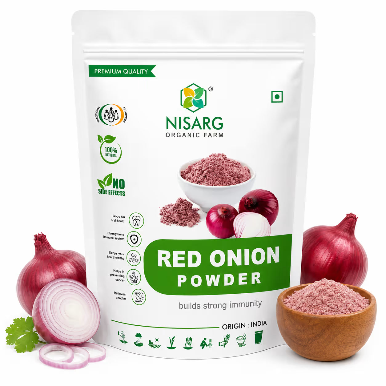 Nisarg Organic Farm Red Onion Powder