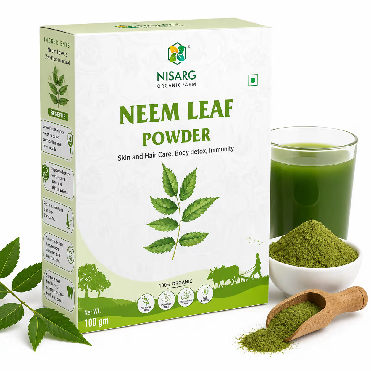 Nisarg Organic Neem Leaf Powder