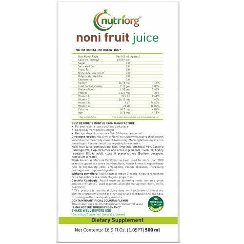 Nutriorg Noni Juice - 500ml