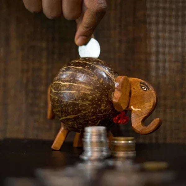 Onearth Golu Gullak – Coconut Shell Gannu Bank - Orgoshops