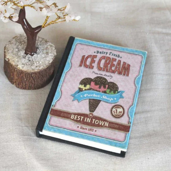 Onearth Ice Cream Hardcover Recycled Paper Journal - Orgoshops