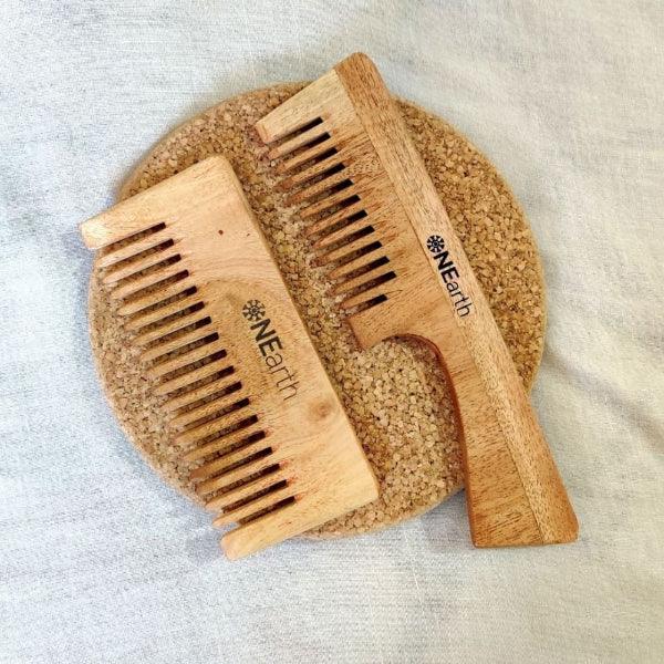 Onearth Detangling Shower(Wide Tooth) Comb+ Handle Comb - Orgoshops