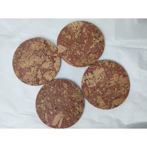 Onearth Quirky Cork Coasters Pack of 6 - பச்சை