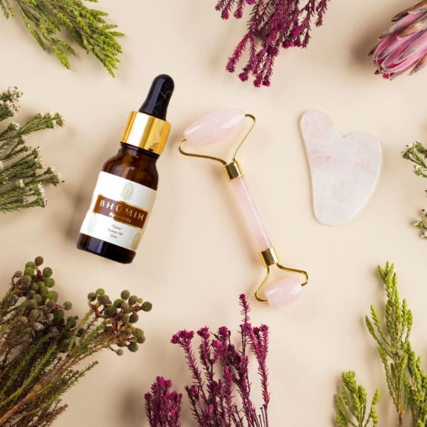 Onearth Rose Quartz Roller+ Gua Sha