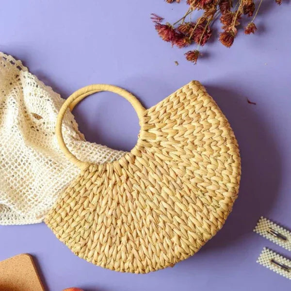 Onearth Hand Bag - Water Reed (Kauna Grass) – Small - Orgoshops