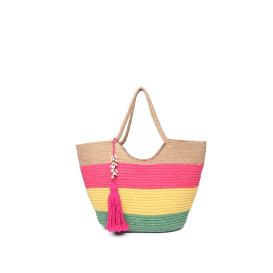 OnEarth Colourfull Jute Tote Bag-700gm