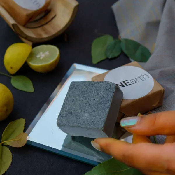 Onearth Raw Charcoal & Lime Peel Shaving and Detox Bar - Orgoshops