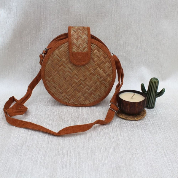 OnEarth Round Shital Pati Sling Bag-400gm