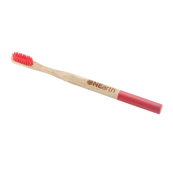 Onearth Bamboo Round Handle Toothbrush-Pack of 2