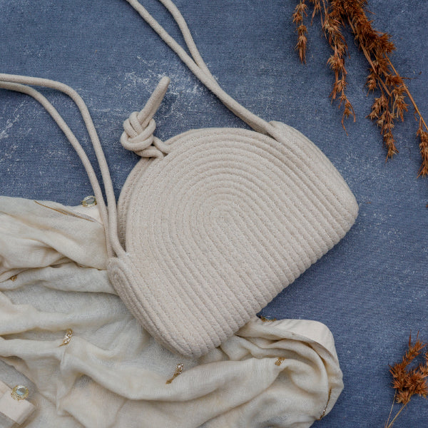 OnEarth Cream Sling Bag-100gm