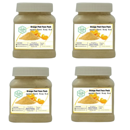 Veena Orange Peel Face Pack - 100g ( Pack of 4 )