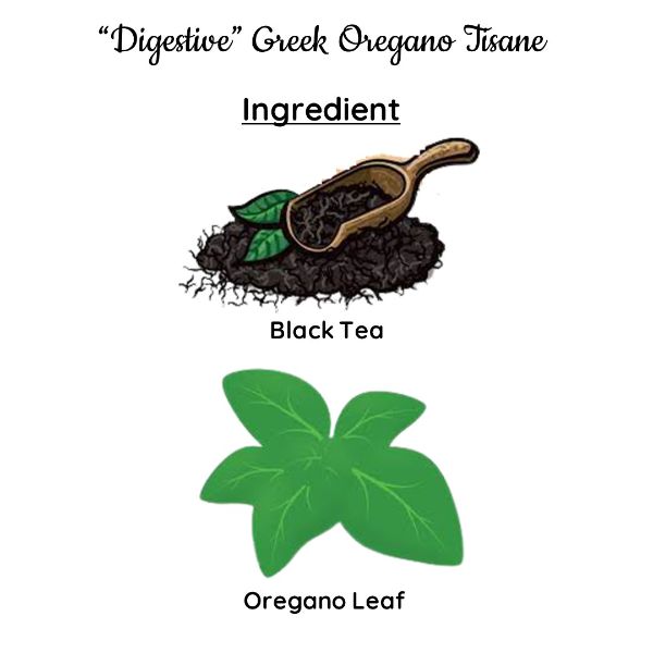 Digestive Greek Oregano Tisane | Natural Teas | Cold & Hot Brew | Makes 25 Cups