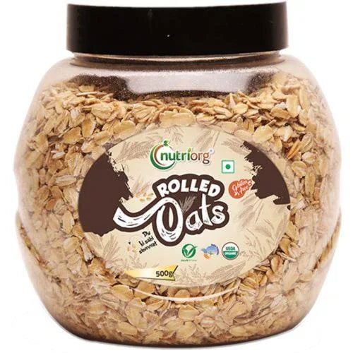 Nutriorg Certified Organic Rolled Oats - 500g - Orgoshops