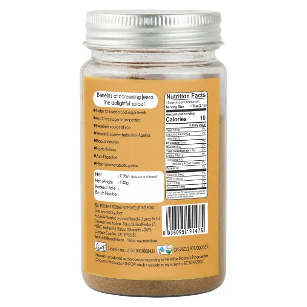 Organic jeera powder