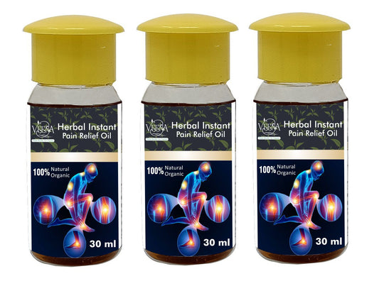 Veena Products Instant Pain Relief Oil - 30ml ( Pack of 3 )