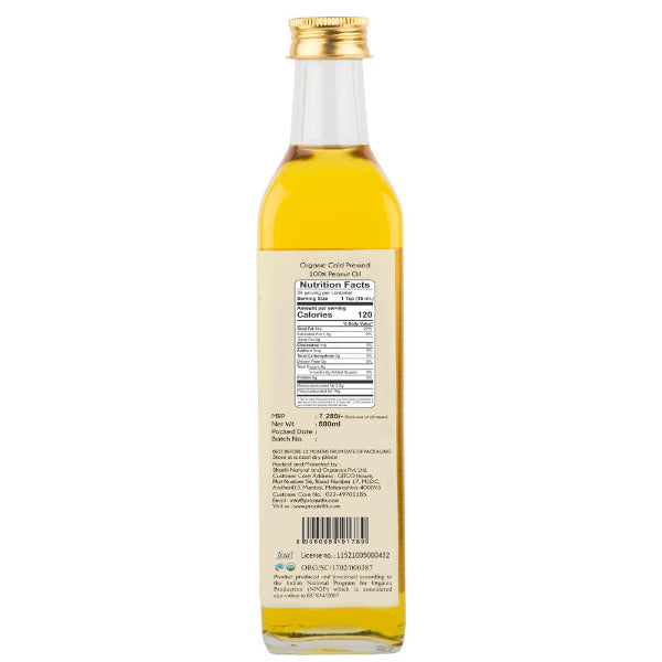 Praakritik Organic Cold Pressed Peanut Oil-500ml