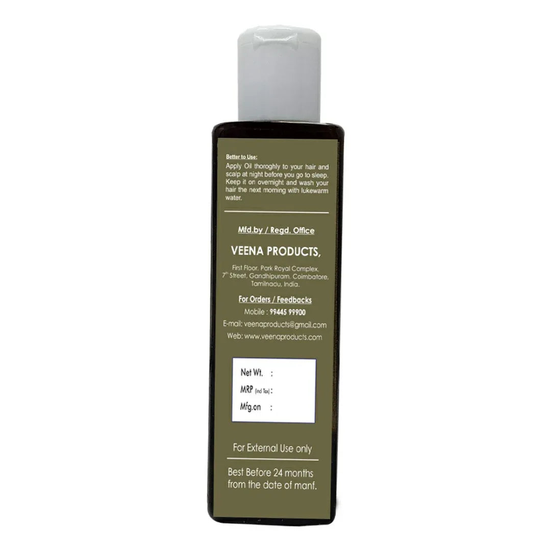 Veena Black Hair Magic for White Hair to Black -200ml - Orgoshops