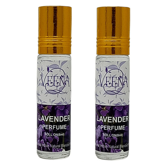 Veena Products Lavender Perfume Roll On – லாவெண்டர் வாசனை திரவம் - 10ml ( Pack of 2 )