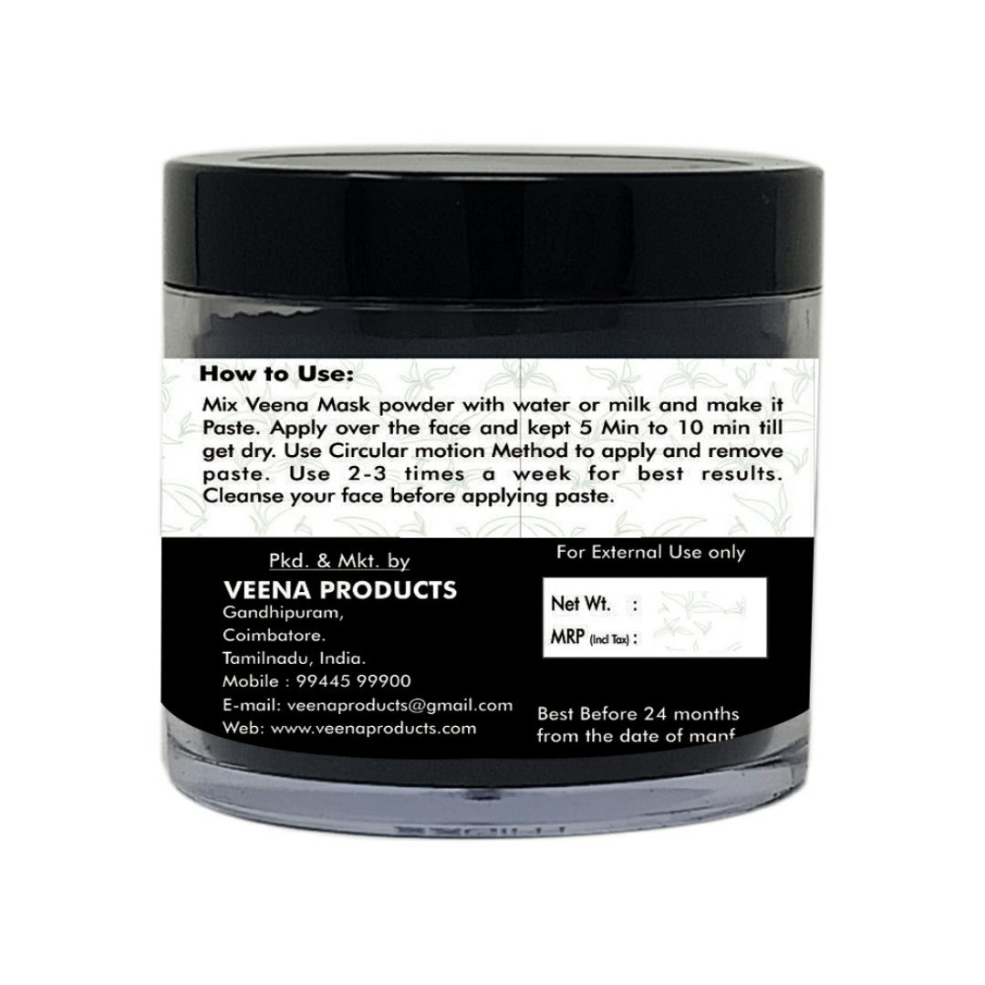 Veena Products Activated Charcoal (Pine) Face Pack - 30g