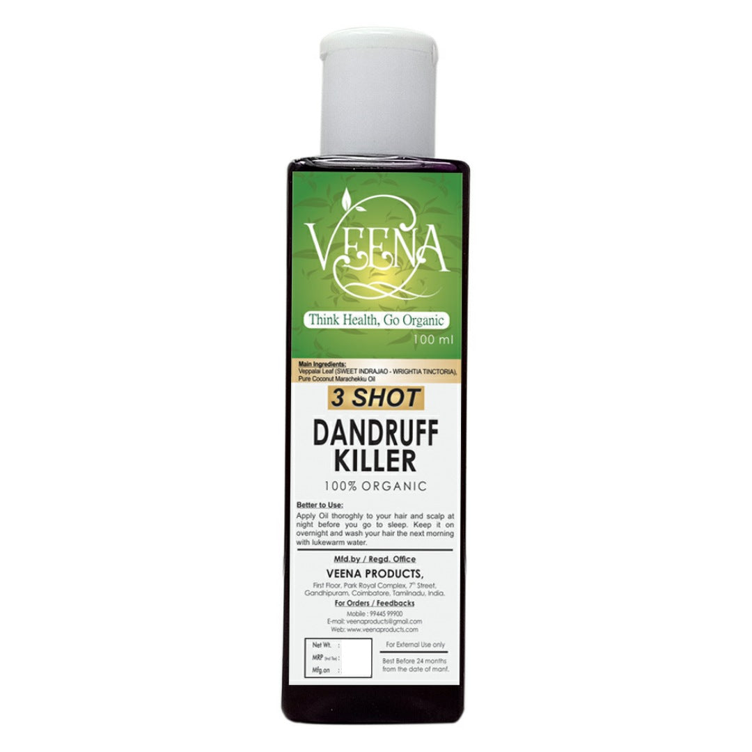 Veena Product 3 Shot Dandruff Killer - 100ml ( Pack of 2 )