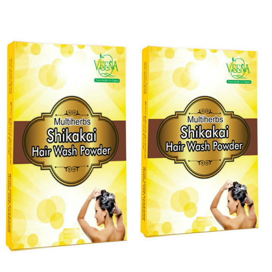 Veena Products Shikakai Powder Multi Herbs - 400g ( Pack of 2 )